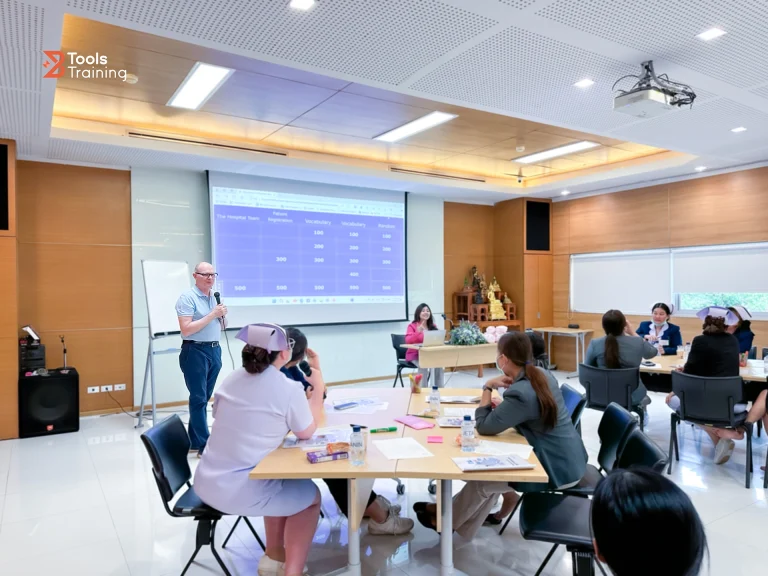 การฝึกอบรม English Communication Skills for Healthcare เน้น Service Mind และการบริการ