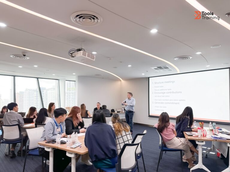 บรรยากาศการอบรม Meeting Skills in English เทคนิคการประชุมภาษาอังกฤษสำหรับองค์กร