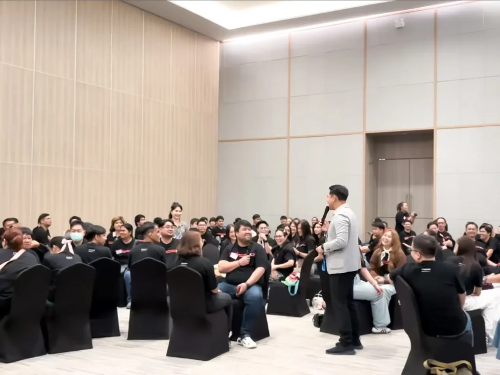 บรรยากาศการอบรม Team Building สำหรับองค์กร โดยวิทยากร BTools